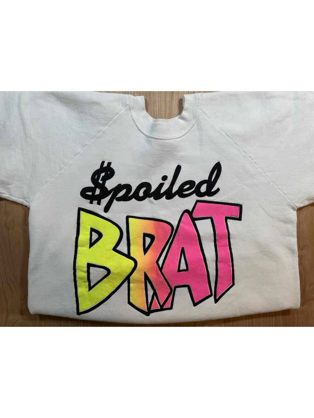 vintage 80's SPOILED BRAT sweatshirt BOARDWALK GLAM boho FRUIT OF THE LOOM large